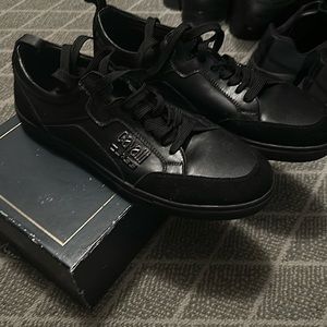 Mens black cavalli class sneakers